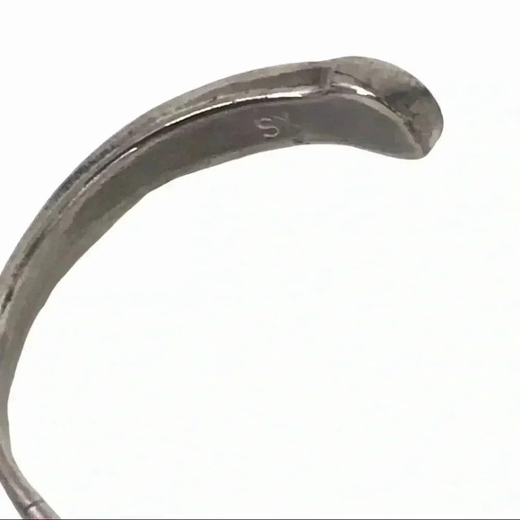 925 TOE RING XS STERLING SILVER TURQUOISE BUTTERFLY STONE OPEN ADJUSTABLE - Picture 9 of 9